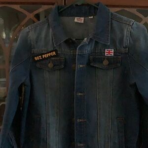 Beatles  denim jean jacket sgt pepper Beatles